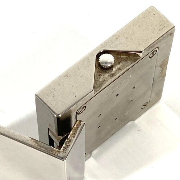 GUCCI REF0840 Logo Travel Watch Watch Interior Table clock SS Silver - Picture 7 of 16